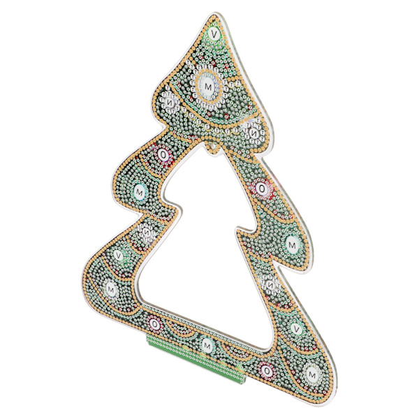 Rhinestone-målning fulländad hantverk DIY-produktion akrylmaterial kristalljulgran