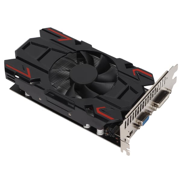 Grafikkort 700MHz Kärnfrekvens Lågbrusfläkt 1G 128bit DDR5 PCB Material GPU Grafikkort