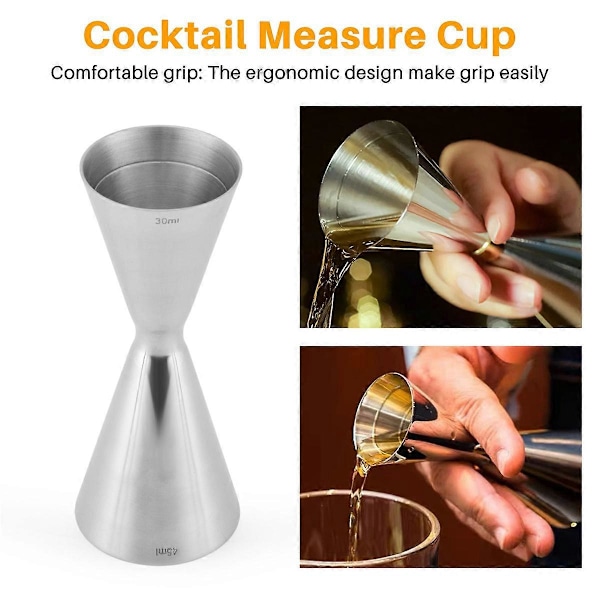Dobbelt Hoved Bar Party Vin Cocktail Shaker Jigger 45Ml