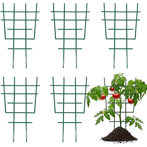 Plastik Plantestøtte Haveespalier til Klatreplanter Klatrestativ til Planter Blomsterpotte Espalier Plante til Udendørs Indendørs 6 stk