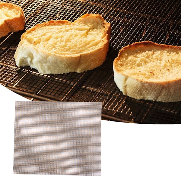 3 stk. BBQ Grill Måtter Ark Genanvendelig BBQ Mesh Måtte Non-Stick Grill Pad Grill Tilbehør (36x42cm)