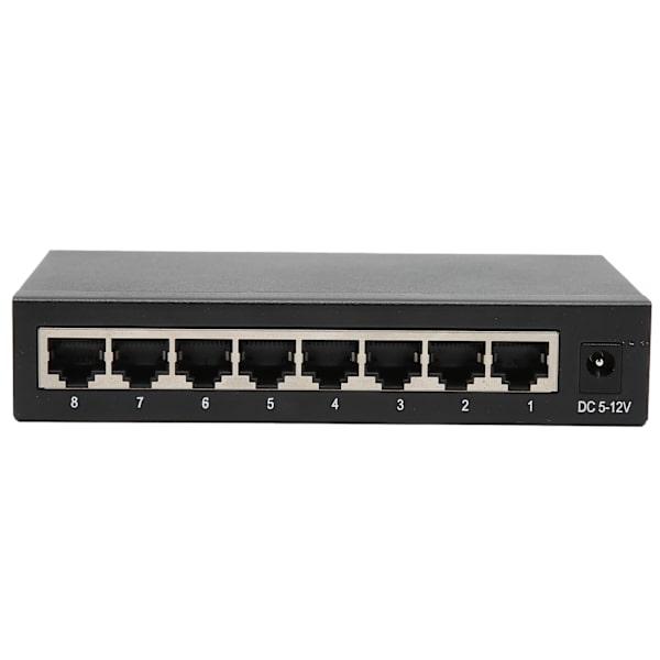 8-porttinen Gigabit Ethernet -kytkin TBCS5008E Plug Play -vakaa ja tukeva alumiiniseostietokoneverkkojen kytkimet 100240V (EU-pistoke)