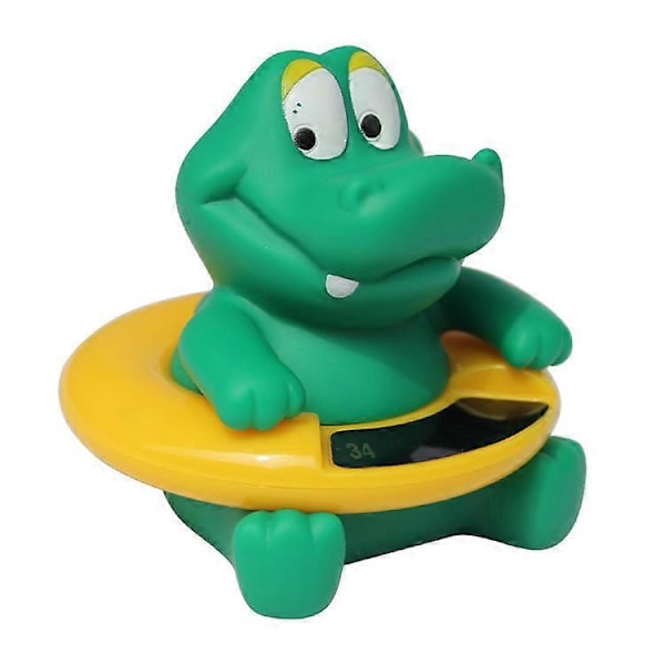 Baby Bade Termometer LED Temperaturvisning Sød Dyre Krokodille Termometer