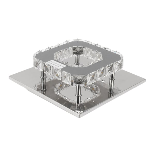 LED-taklampe 3 lysfarger moderne dekorative firkantede falske krystall mini lysekrone for stue korridor 85‑265V