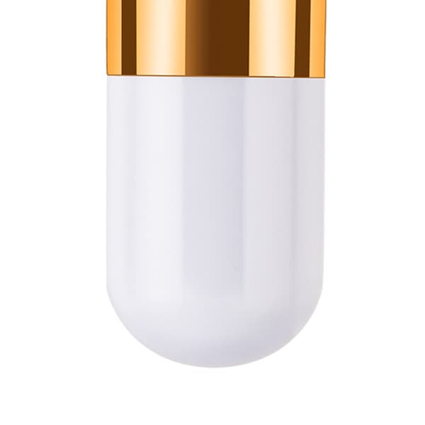 Makeupbørste Bløde børster Sød Stilfuld Bærbar Kosmetikbørste Professionelle Makeupværktøjer Hvid Guld