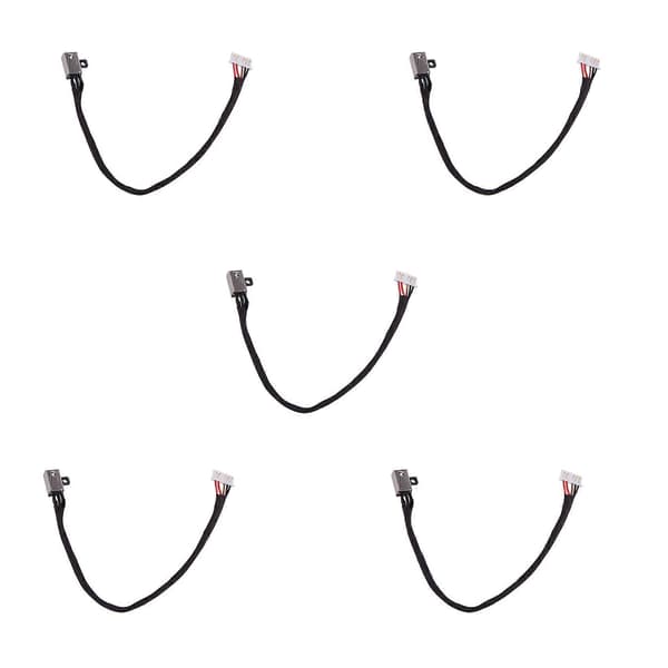 5X DC-strømstikkabel til Dell Inspiron 15-3551 14-3458 3558 3552 Black