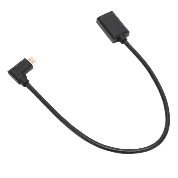 8K 60Hz Micro HD Multimedia Interface-kabel Høyre Albue Micro HD Multimedia Interface Hann til Hunn Ledning OD4.0mm