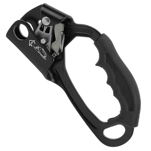 Klättring Hand Ascender Aviation Lättmetall Bergsklättring Klipp Rappelling Utrustning Utrustning Vänster Hand Svart