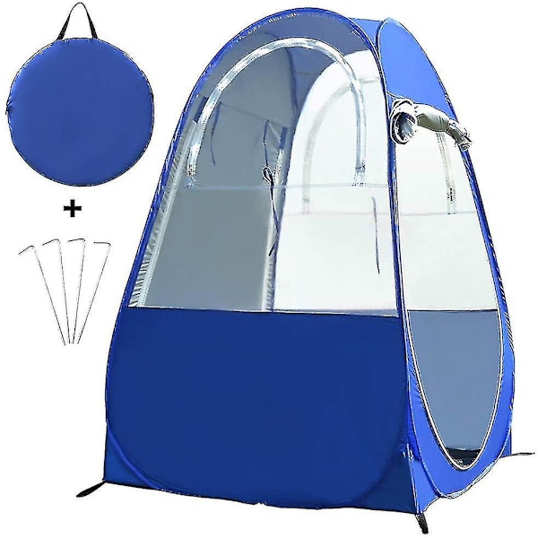 Enmans Pop Up-Isfiskeskydd med Dubbla Sidodörrar, Regnsäkert och UV-skyddat Fiske Tält