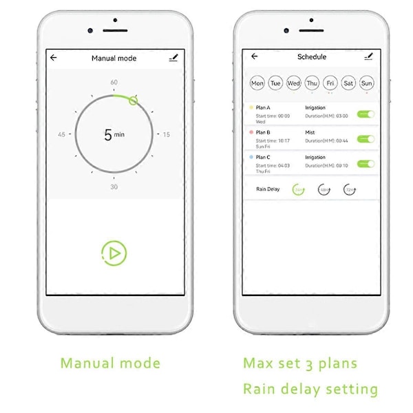 WiFi Vandtimer Smart Sprinkler Timer Slangetimer WiFi APP EU Stik