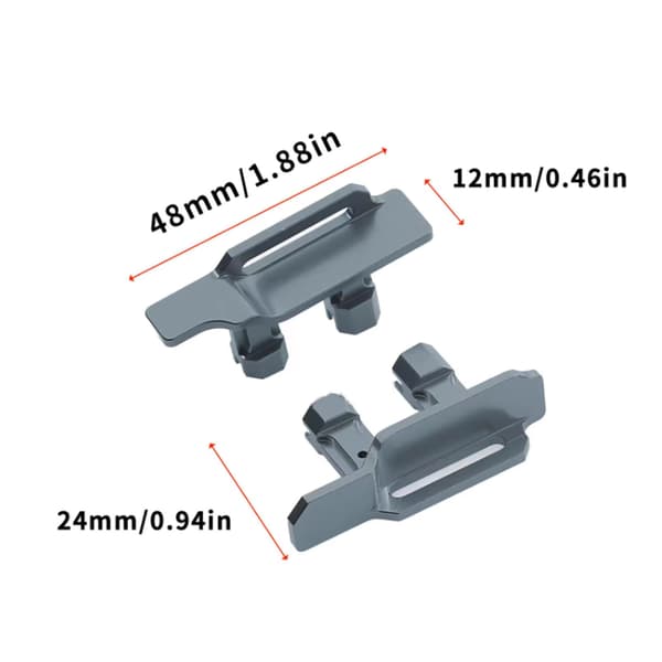 RC bil batteriholder aluminiumslegering batterifeste med stropp for Maxx 1/10 RC biler