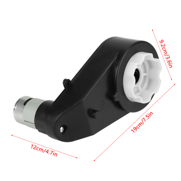 1 stk gearkasse Støjsvag Slidbestandig elektrisk motorgearkasse til billegetøj til børn (12V8000RPM)