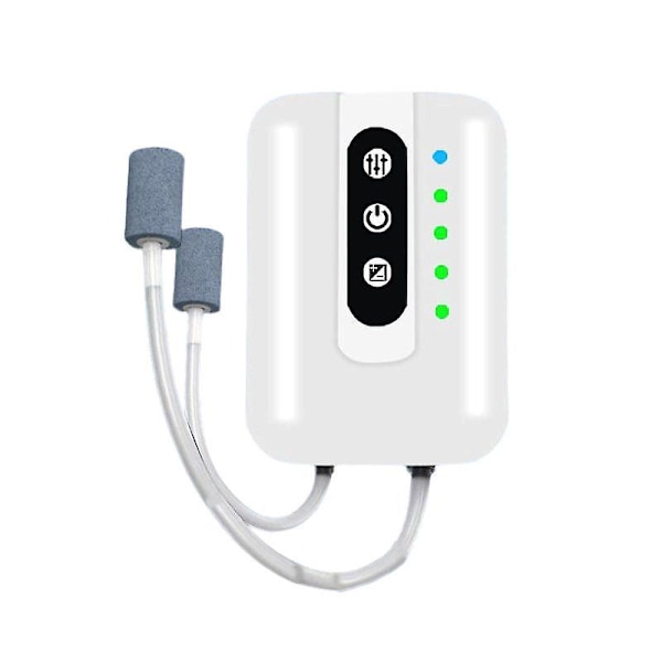 Bærbar USB-oppladbar akvariepumpe for fiske utendørs og strømbrudd