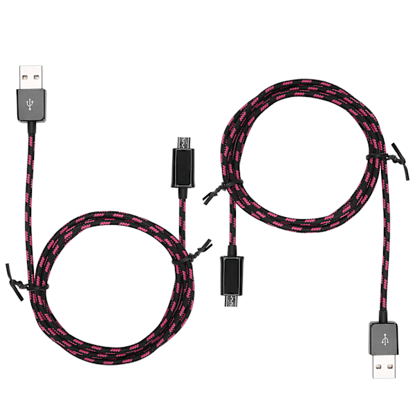 2 kpl pikalatausjohtoa Micro USB -datakaapeli nailonpunottu kaapeli Android-puhelimeen