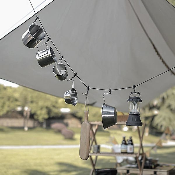 Camping Canopy Vindtett Klips - Teltet Festes for Utendørs Bruk