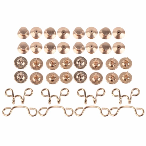 Knapper Justerbar Avtakbar Fleksibel Spor Design Gylden Liten DIY Tilbehør for Bukser Skjørt