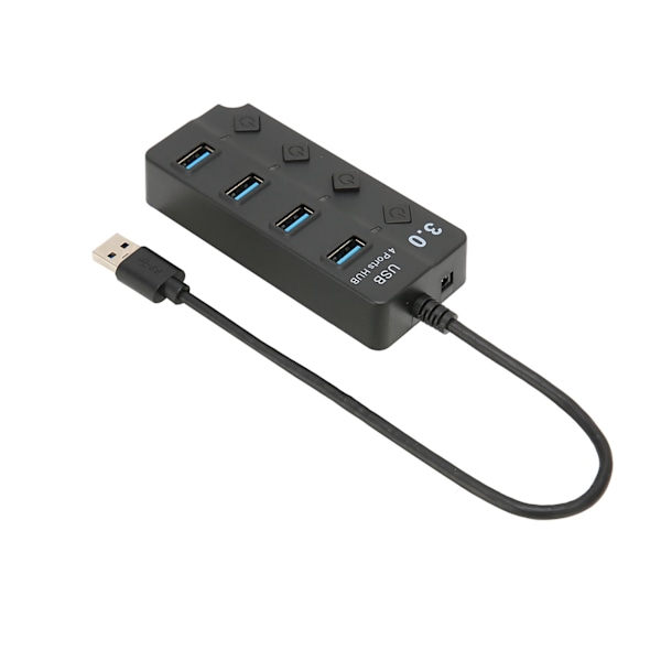 USB 3.0 HUB 4 porte USB3.0 Maksimalt 5 Gbps stabil transmission Plug and Play Tidsbesparende USB Splitter til Win OS X