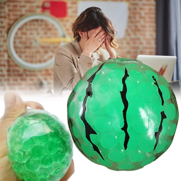 Mini Fruktformade Stressbollar Leksak Klämbollar Leksak Sensorisk Dekompressionsleksak