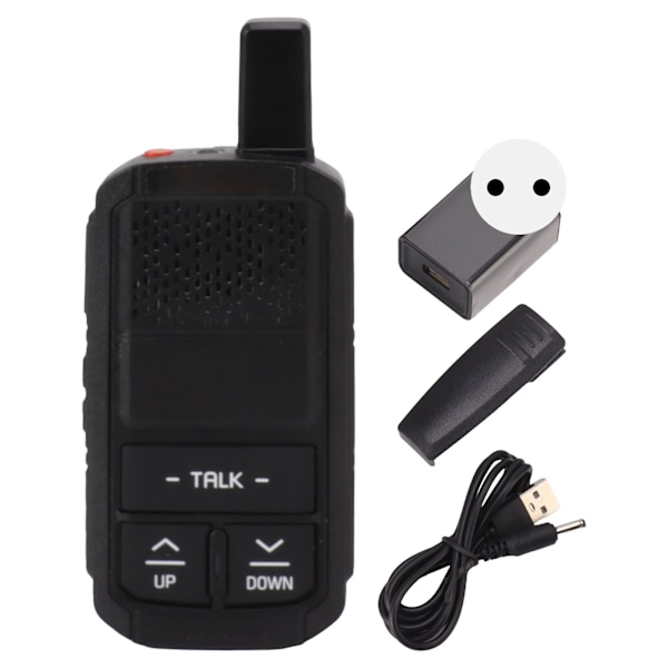 Mini Walkie Talkies 3W 16-kanavainen 400-470MHz kevyt vakaa signaali pitkän matkan langaton kaksisuuntainen puheradio AC100-240V EU-liitin