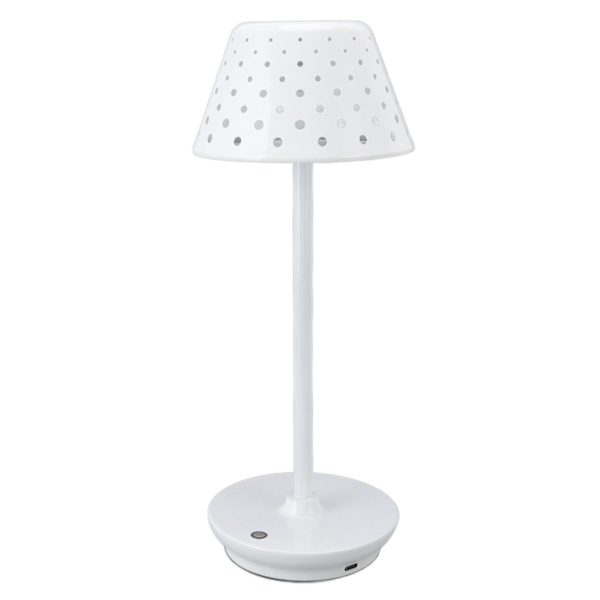 LED-skrivbordslampa retro enkel sladdlös design steglös dimning touch bordslampa för sovrum barer restauranger vit