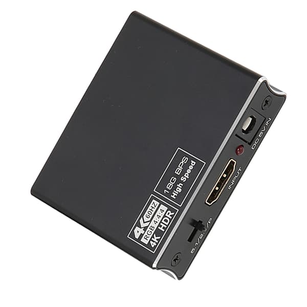 HD Multimedia Interface-omvandlare HD Multimedia Interface till optisk SPDIF och 3,5 mm stereo ljudomvandlare