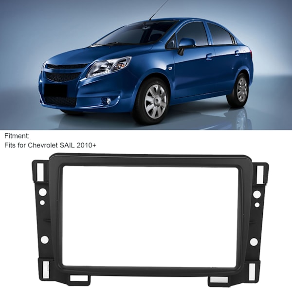7in 2DIN Radio DVD Navigation Fascia CD Panel Dash Frame Passer til Chevrolet SAIL 2010+