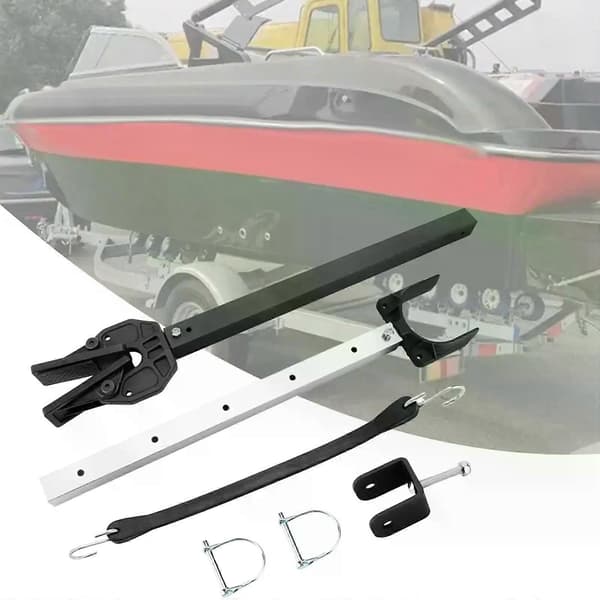 Boat Adjustable Transom Saver Premium 22.99-40.75inch Boat Motor Support Composite Head Holds Marine Engine Practical Holder