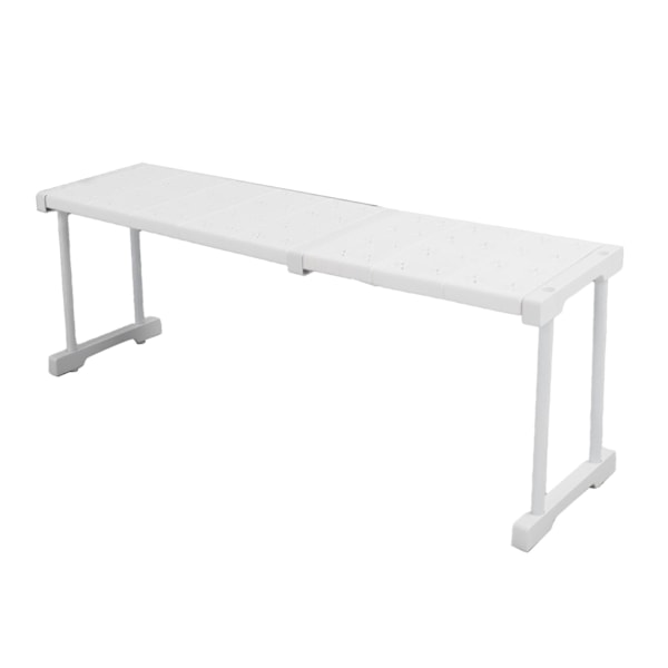 Expanderbar hylla stapelbar 121lb lastbärande avdelare förvaringsställ för garderob skåp skåp längd 67‑88cm / 26.4‑34.6in