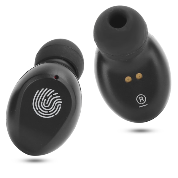 Trådlösa Bluetooth-hörlurar LED-digital display Touch Control Stereo InEar-hörlurar (X36 svart)