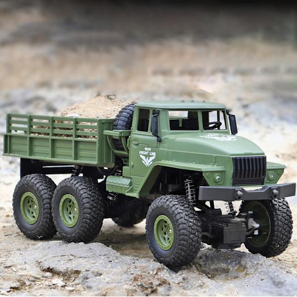 JJRC 1/18 2.4Ghz 4WD Fordon RC Bil Elektrisk Sex Hjul Simulerad Lastbil Modell Leksak Typ A