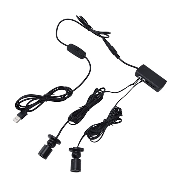 Displayskaplys USB-drevet Dimbar, rund liten LED-skaplampe for garderobeutstillingshall1 for 8