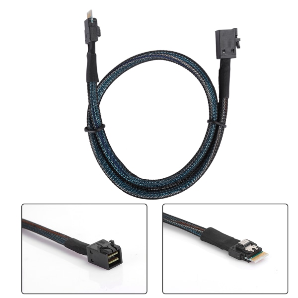 Koble kabel Slim SAS MINI SAS38P til MINI SAS HD SFF-8643 Server Computer Transmission Line
