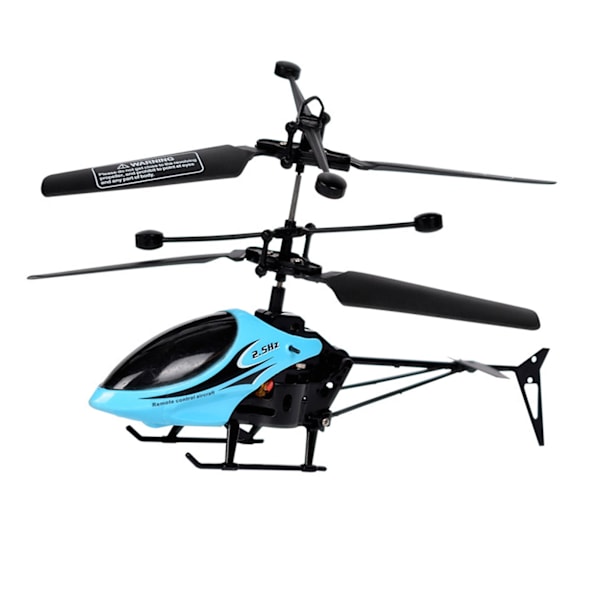 RC Helikopter Fallresistent USB Uppladdningsbar Barn Pojkar Fjärrkontroll Helikopter Leksak för Inomhus Utomhus Blå