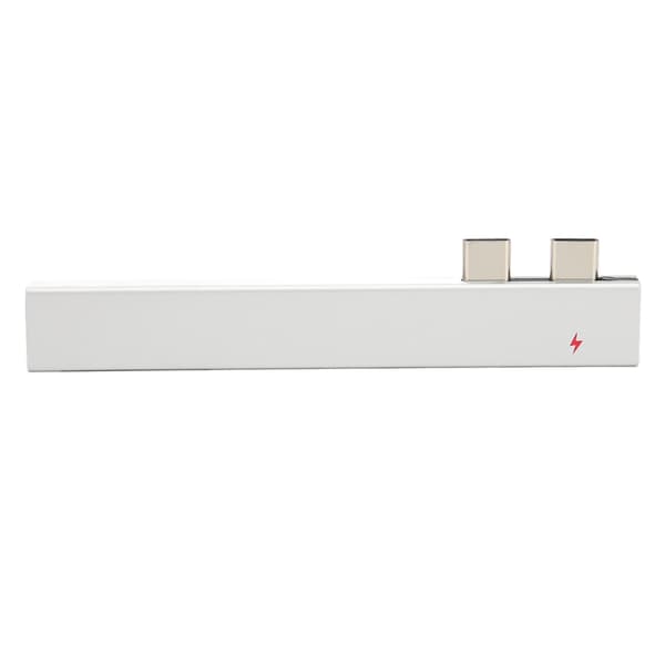 Dobbelt Type C Hub Stabil Transmission Type C til PD USB Lagerkort Hukommelseskort Hub Adapter til IOS Bærbar Sølv