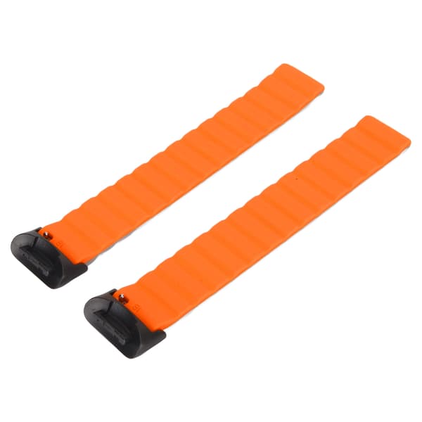Magnetisk urrem justerbar hurtigudløselig silikone urrem tilbehør passer til Fitbit Charge 5 grå og orange