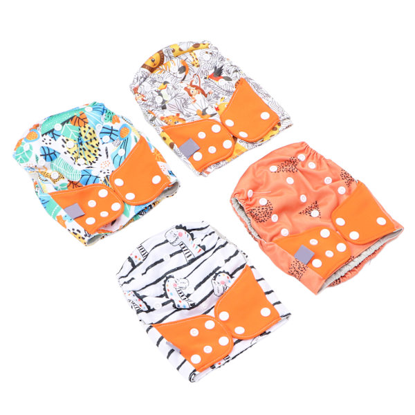 4-pack tvättbara babyblöjor andningsbar mesh baby tygblöja för pojkar och flickorES061-SD01