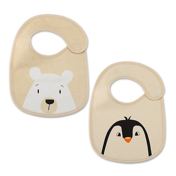 Bomulls-Snäpphakar Set för Bebisar Unisex Matning 4-pack