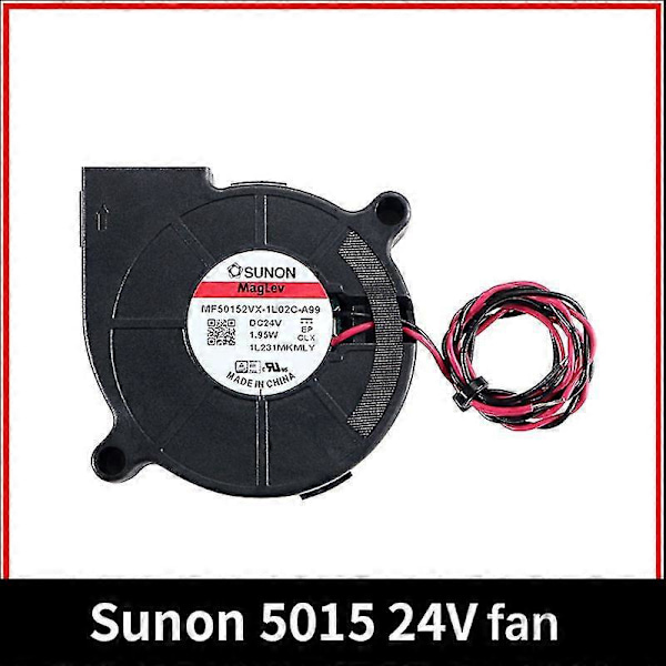Sunon 5015 24V 0.41A Tuplalaakeroitu Puhallin 3D-tulostimille - Keskipakoinen DC-tuuletin