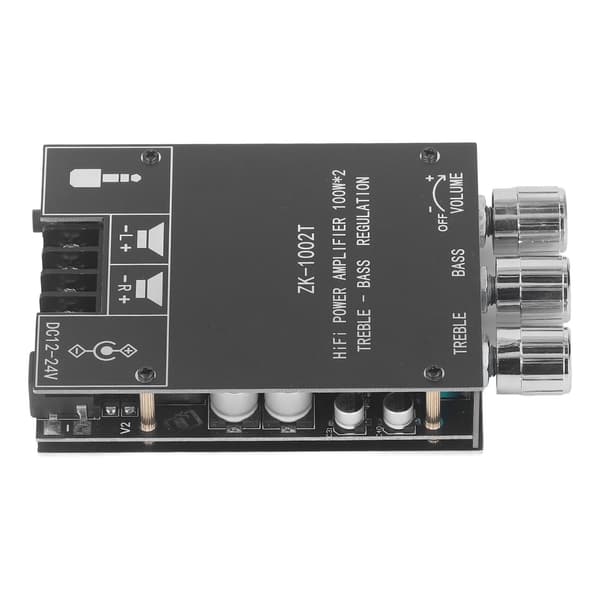 Audio effektforstærkerkort 100W Bluetooth 5.0 Dual Channel Stereo Audio Receiver Board DC12-24V