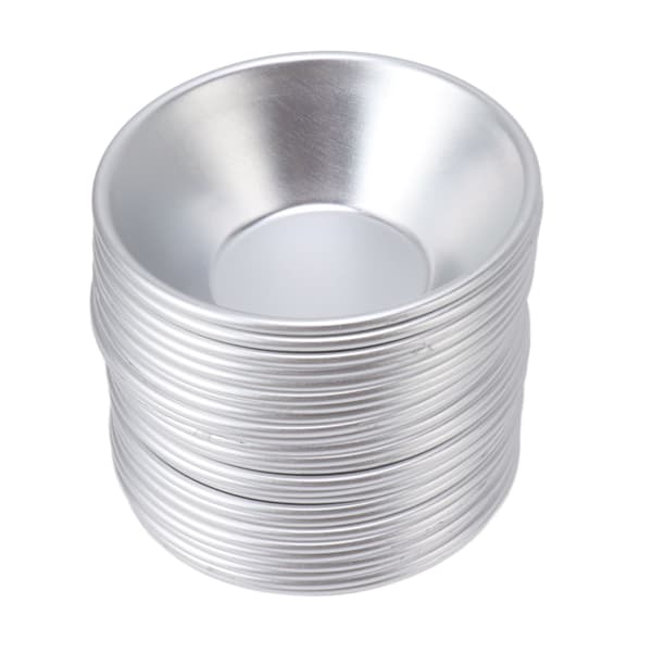 25 stk. Æggetærteforme i aluminium, små tærteforme, mini cupcake kage muffin cookie forme, bageforme til bagning