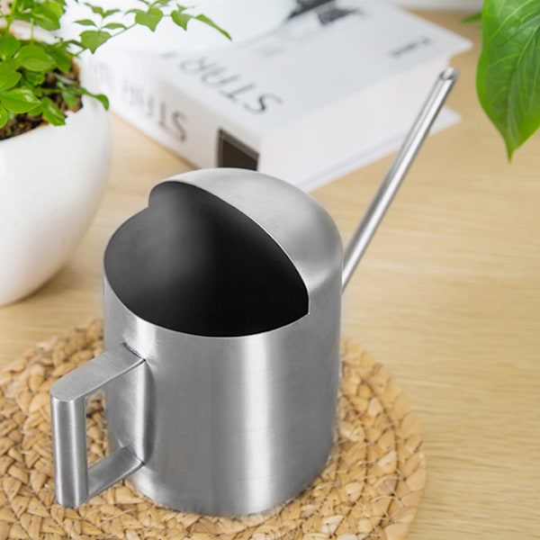 300 ml rustfrit stålkanden med lang tud til vanding af stueplanter og bonsai