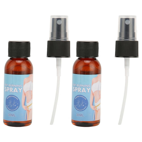 Body Slimming Spray Luonnollinen hellävarainen rasvaa vähentävä suihke ohuelle vyötärölle vartaloa muotoiluun ohuen vatsan rasvanpoistoon 30 ml / 1 unssi