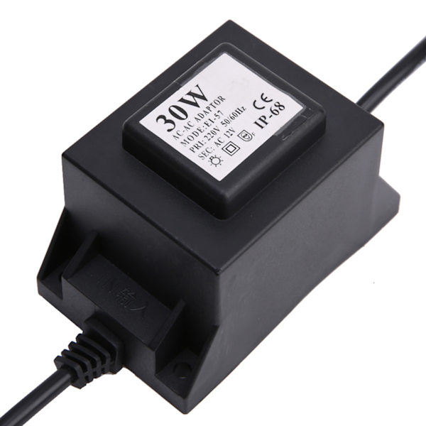 Vattentät transformator 12V-utgång för LED-undervattensljuspool (EU-kontakt 220V)