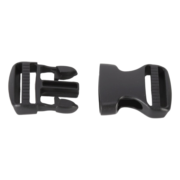 5 stk hurtigspenne plast dobbel justerbar stroppspenner erstatning DIY Craft for ryggsekk SvartFor 25mm bredde stropp