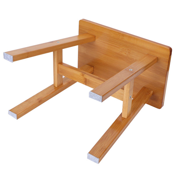 Multipurpose Small Bamboo Pall Låg Pall Barn Bänk för Hem Vardagsrum Tillbehör M Rektangel