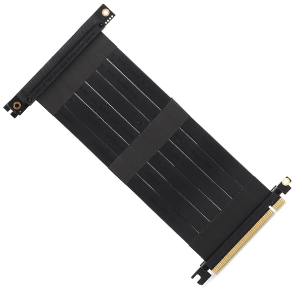 PCI-E 16X 270° Forlengelseskabel Svart Nettverksadapterkabel Høyhastighetskonverterer 8 Gbps