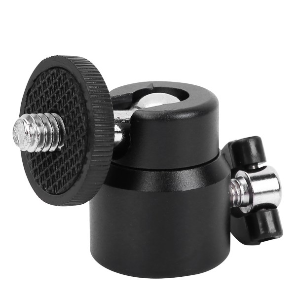 Mini kulhuvudsfäste för DSLR-kamera videokamera - 360° rotation (svart)