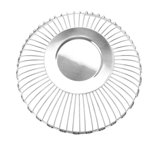 Rustfrit stål frugtkurv multifunktionel dekorativ spejlpoleret stor kapacitet frugtskål til stue 10,5x20,3x9cm / 4,1x8,0x3,5in