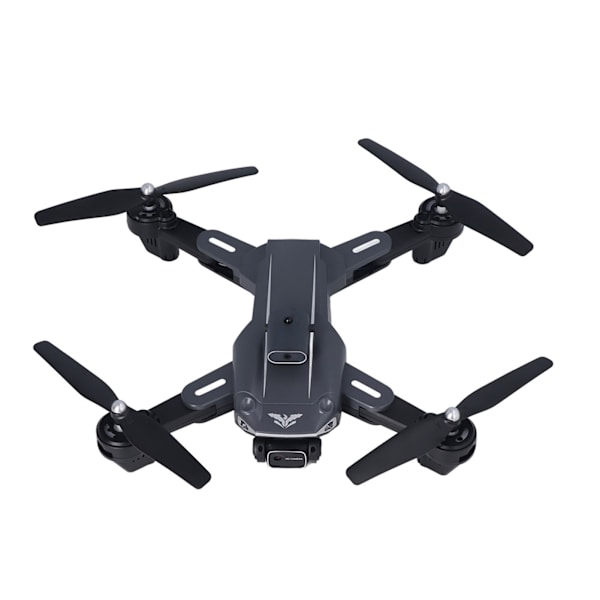 RC Quadcopter leksak hopfällbar hinderundvikande 4K HD Dual Camera Quadcopter för över 14 Svart Tre batterier