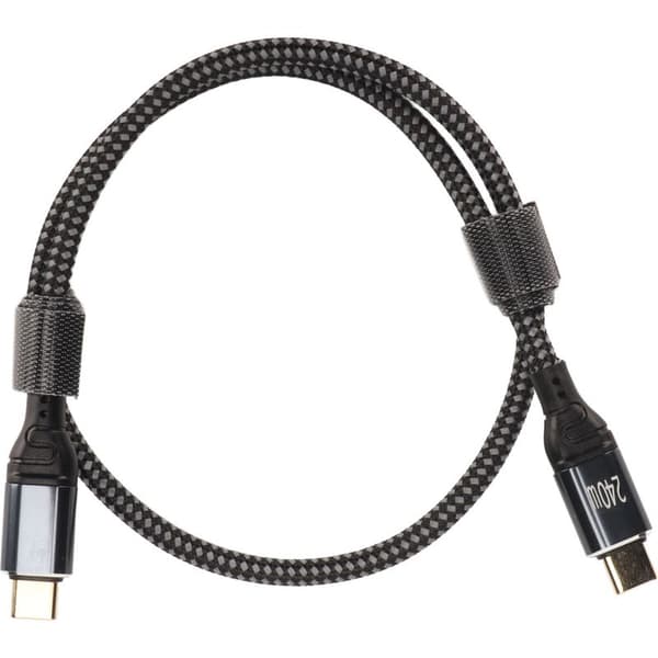 240W PD USB-C han-til-han-kabel, 50 cm, højhastigheds 480 Mbps USB 2.0, dobbelt stik til hurtig overførsel